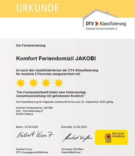 Komfort Feriendomizil Jakobi Dietfurt Zewnętrze zdjęcie